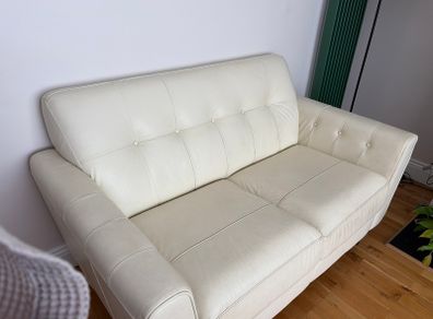 Leather 2 seater sofa