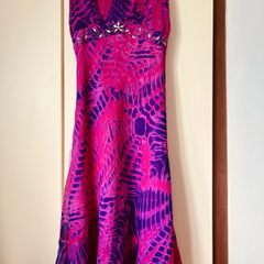 dress Size 12 Pomodoro Pink & Purple Embellished Occasion Dress