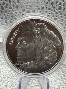 1oz Fine 999 Silver Bullion Liberty Indian Buffalo Round .