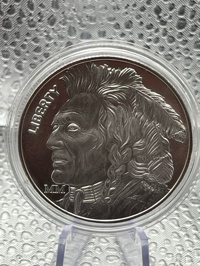 1oz Fine 999 Silver Bullion Liberty Indian Buffalo Round .