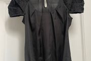 River island black satin top size 10