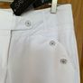 Brand new White Cotton Elegant Trousers by SAVIDA | Size UK 8 / EUR 36 Image 3