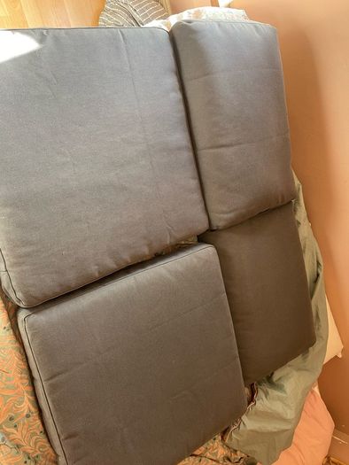 Ikea Solleron 2 seater garden chair furniture with footstool