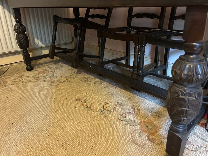 Furniture - Table, Chairs & 2 Cabinets