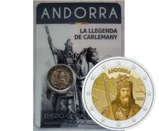 Andorra 2 Euro Base Metals Brilliant Uncirculated Coin 2022 - The Legend of Charlemagne