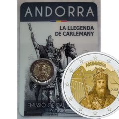 Andorra 2 Euro Base Metals Brilliant Uncirculated Coin 2022 - The Legend of Charlemagne
