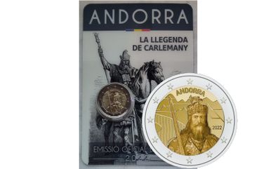 Andorra 2 Euro Base Metals Brilliant Uncirculated Coin 2022 - The Legend of Charlemagne