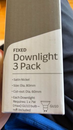 downlight Satin Nickel 3 pack