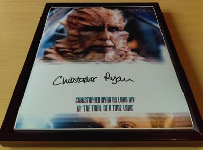 Doctor Who Autograph ! Photo Hand Signed By Christopher Ryan who played KIV ! Star Of Doctor Who ! Authentic !