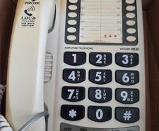 phone large buttons and amplified for landline