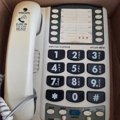 phone large buttons and amplified for landline