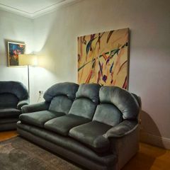 Teal Sofa + Armchair Set