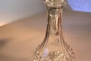 Vintage French Cristal d'Arques Longchamp Decanter and 6 Glasses Set