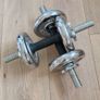 York Fitness 20kg Chrome Adjustable Dumbbell Set (Pair) Image 3