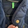 Benetton Navy Quilted Jacket Image 3