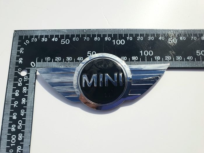 Mini Cooper R55 R50 Front Bonnet  Rear Trunk Metal Oval Emblem Badge Chrome 7026186