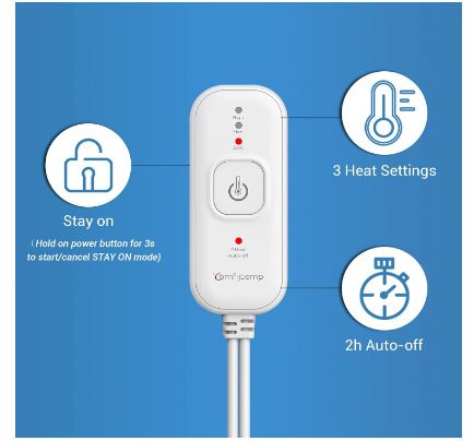 Electric Heating Pads XL with Auto Shut Off, Washable & Moist Heat Option, 3 Heat Levels, Heated Pad for Neck and Shoulders, 12"x24"