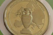EURO 88 UEFA official proof medal stamp cover / vintage