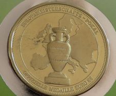 EURO 88 UEFA official proof medal stamp cover / vintage