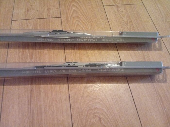 Brand New Italian Quality Stainless Steel Double Spoiler Wipers Blades Set