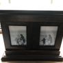 Vintage oak photo album memory box stores 63 photos Image 7
