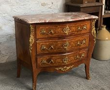 French Louis XV Revival Bombe Commode.