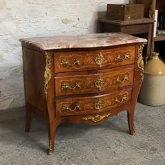 French Louis XV Revival Bombe Commode.