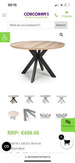 round dining table