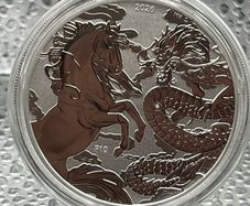 1oz Fine 9999 Silver Bullion Horse and Dragon 2026.