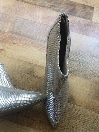 gold ankle boots
