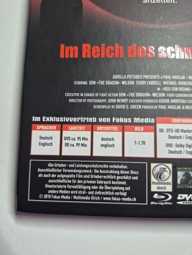 Red Sun Rising Blu-ray/DVD Deuch version Deuch English audio
