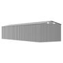 Garden Shed Grey 257x990x181 cm Galvanised steel Image 6