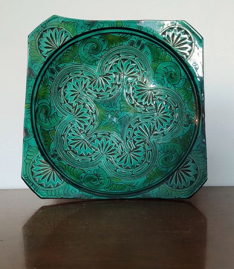 Vintage terracotta turkish serving dish