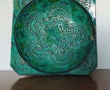 Vintage terracotta turkish serving dish