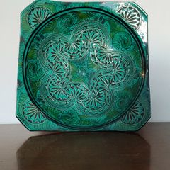 Vintage terracotta turkish serving dish