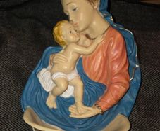Madonna and Child Holy Water Font