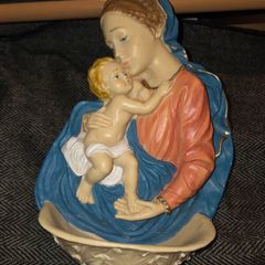 Madonna and Child Holy Water Font