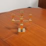 Vintage Brutalist Solid Brass 5-Arm Candelabra, 1970s. Image 7