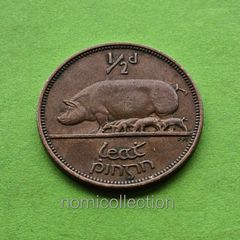 Ireland 1953 year Bronze Half Penny.