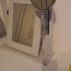 Vanity mirror and stool