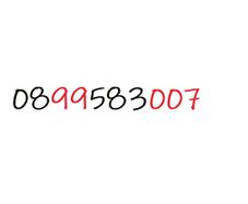 New VIP Gold Lucky Memorable Number Sim Card