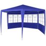 Marquee with 6 Side Walls Blue Image 4