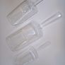 Lot of 3 clear plastic scoops for sweets, pop corn, grain, ice scoop ideal for any party, celebration. Set of 3 scoops Image 2