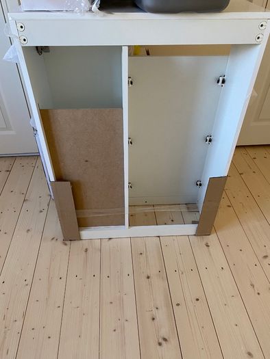 Bathroom sink unit and toilet pan