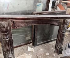 Wood fireplace surround decorative
