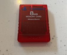 Red Sony ps2 memory card magic gate 8 mb