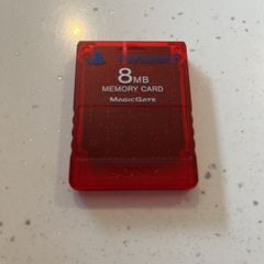 Red Sony ps2 memory card magic gate 8 mb