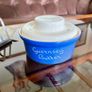 Vintage Ceramic Fosters Studio Pottery Cornwall Blue Sgraffito Butter Breakfast Dish Image 2