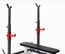 Squat Rack + Flat Bench Combo
