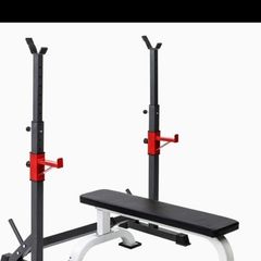 Squat Rack + Flat Bench Combo